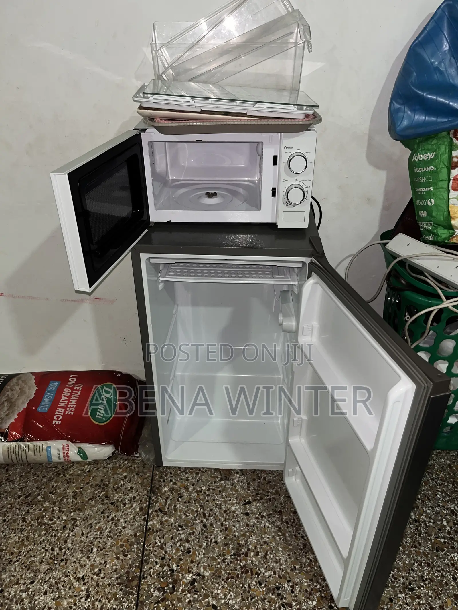 Fridge and Microwave