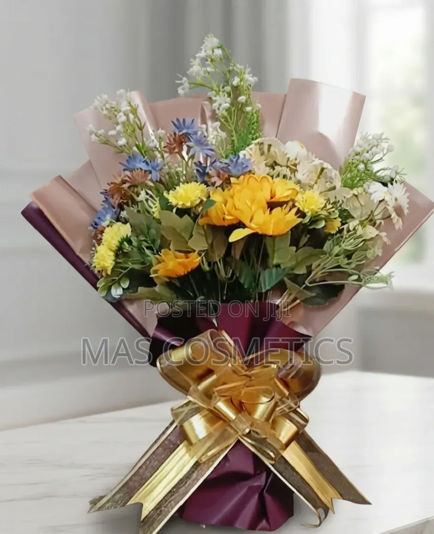 Artificial Red Flower Bouquet