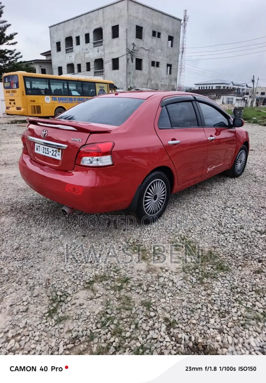 Toyota Yaris 2008 Red
