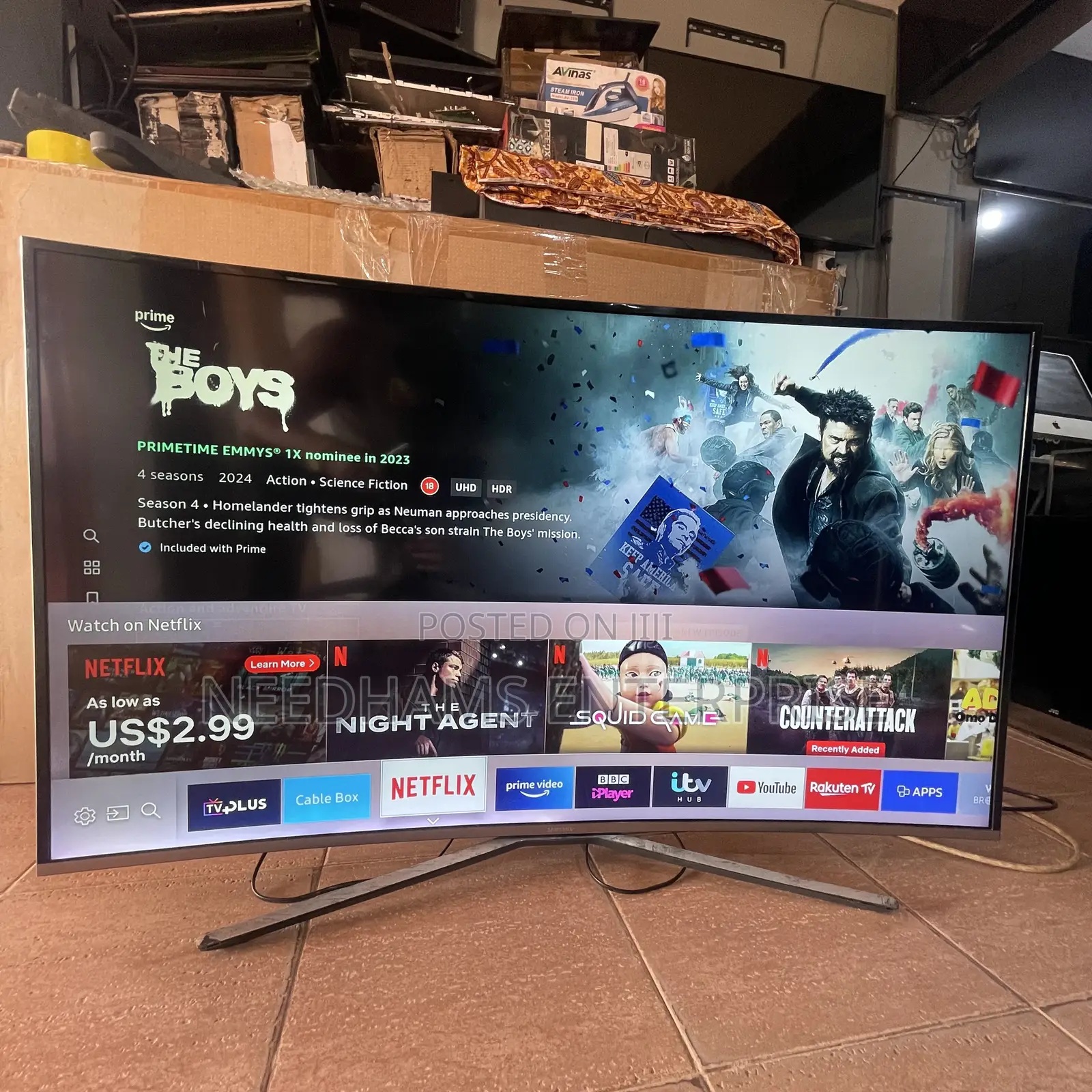 55 Inches Samsung Curved Smart TV