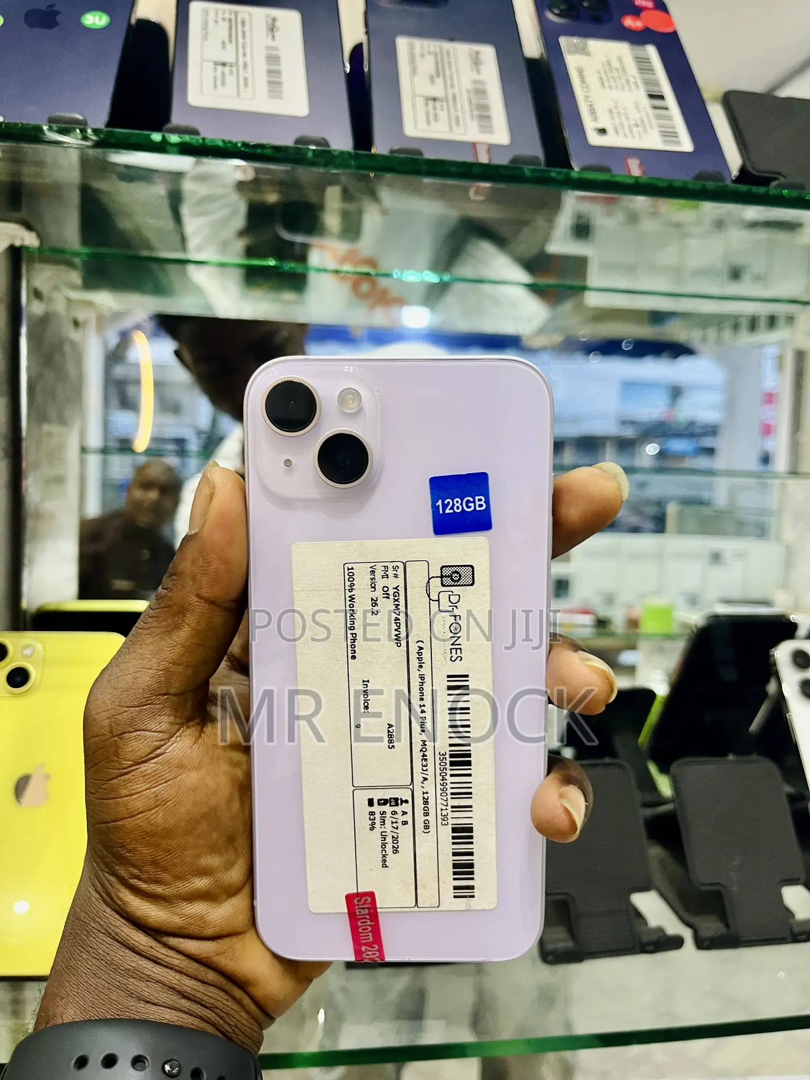 New Apple iPhone 14 Plus 128 GB Purple