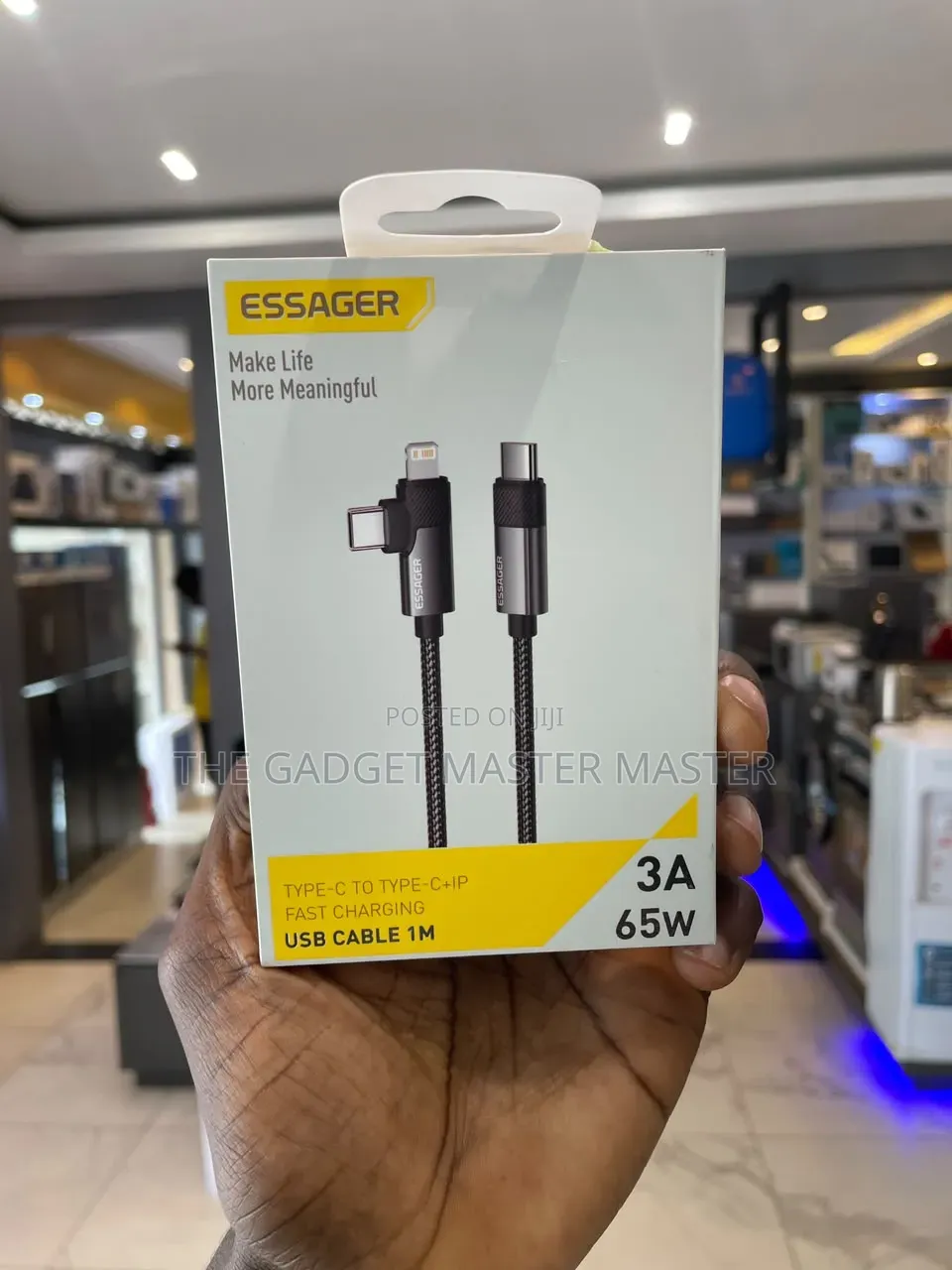 Essager 65W Type-C to Type-C With Lightning 1M Fast Charger