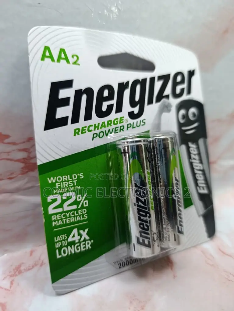 Energizer Rechargeable AA Batteries 2000mAh BP2 Pack
