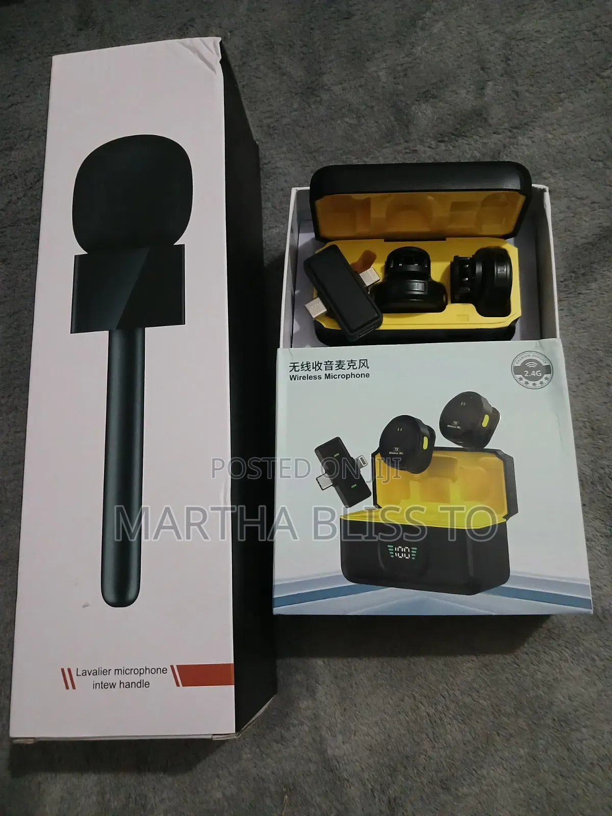 Magnetic Lapel Microphone +Microphone Stick