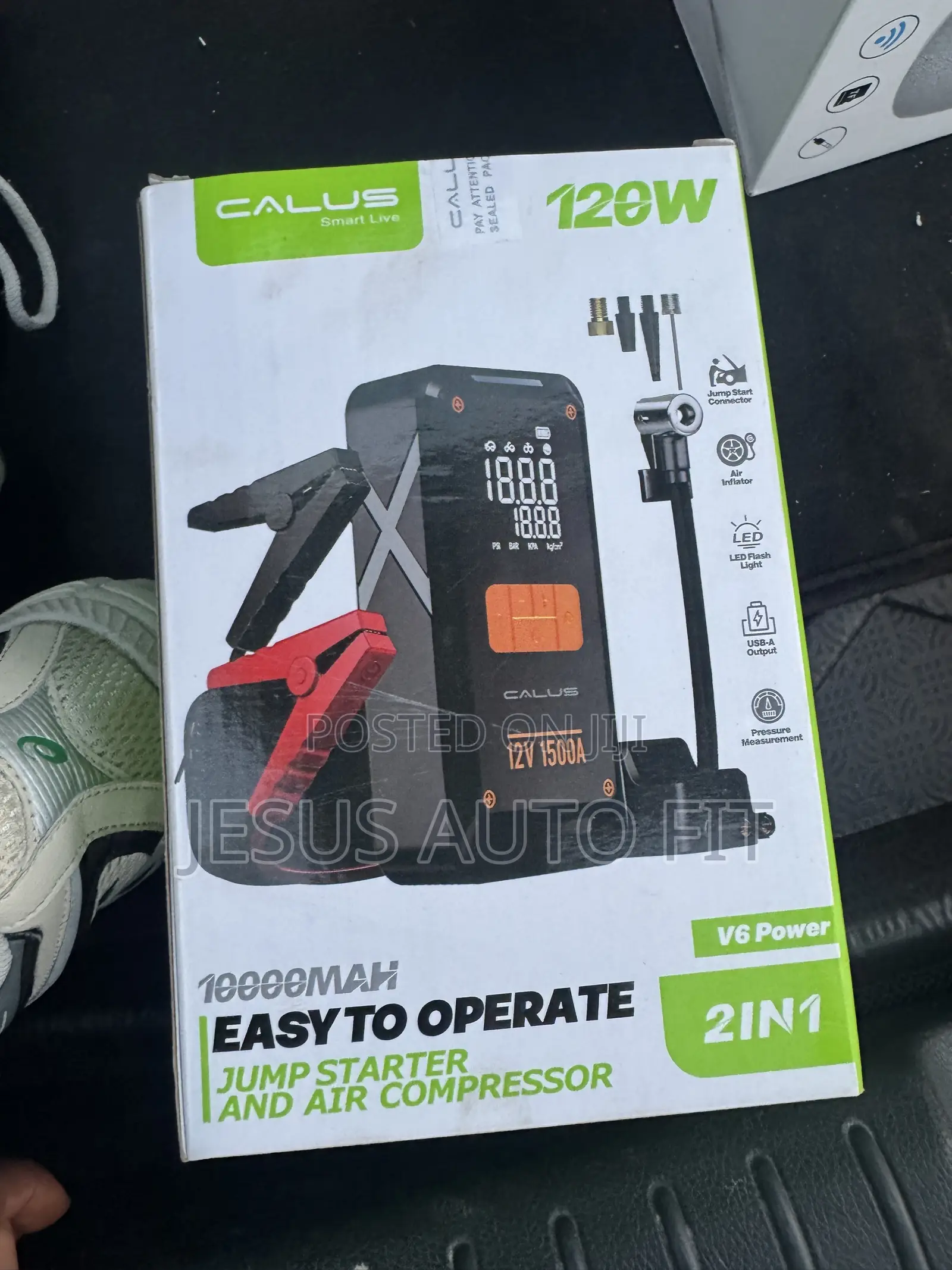 CALUS V6 Power High-Performance Jump Starter Tire Inflator