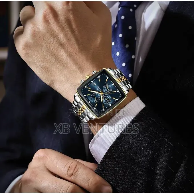 Perfect Man Luminous Waterproof Chronograph Date Wristwatch