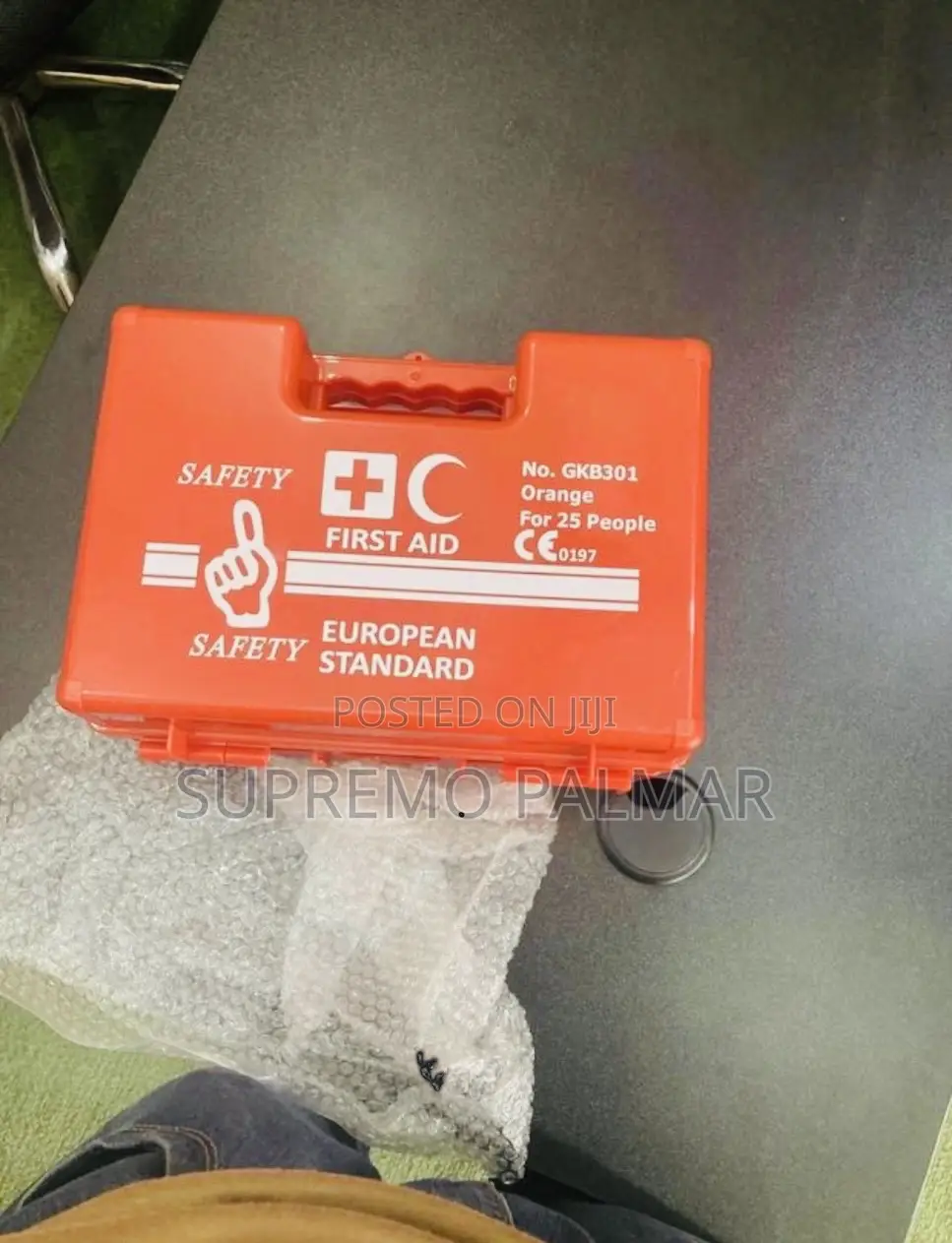 Orange Workplace Safety Box-Fastcare First Aid Kit for Up to 25 People
