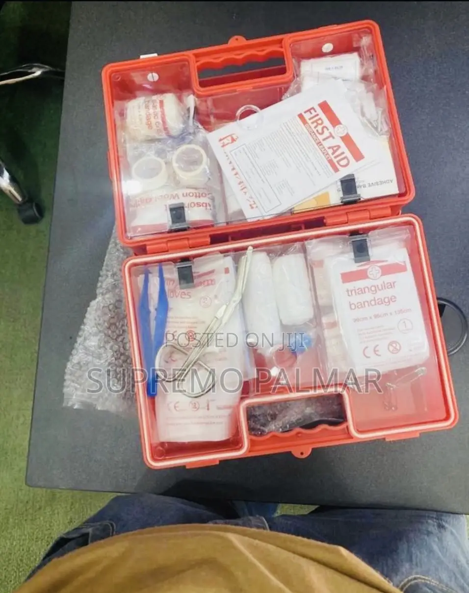 Orange Workplace Safety Box-Fastcare First Aid Kit for Up to 25 People