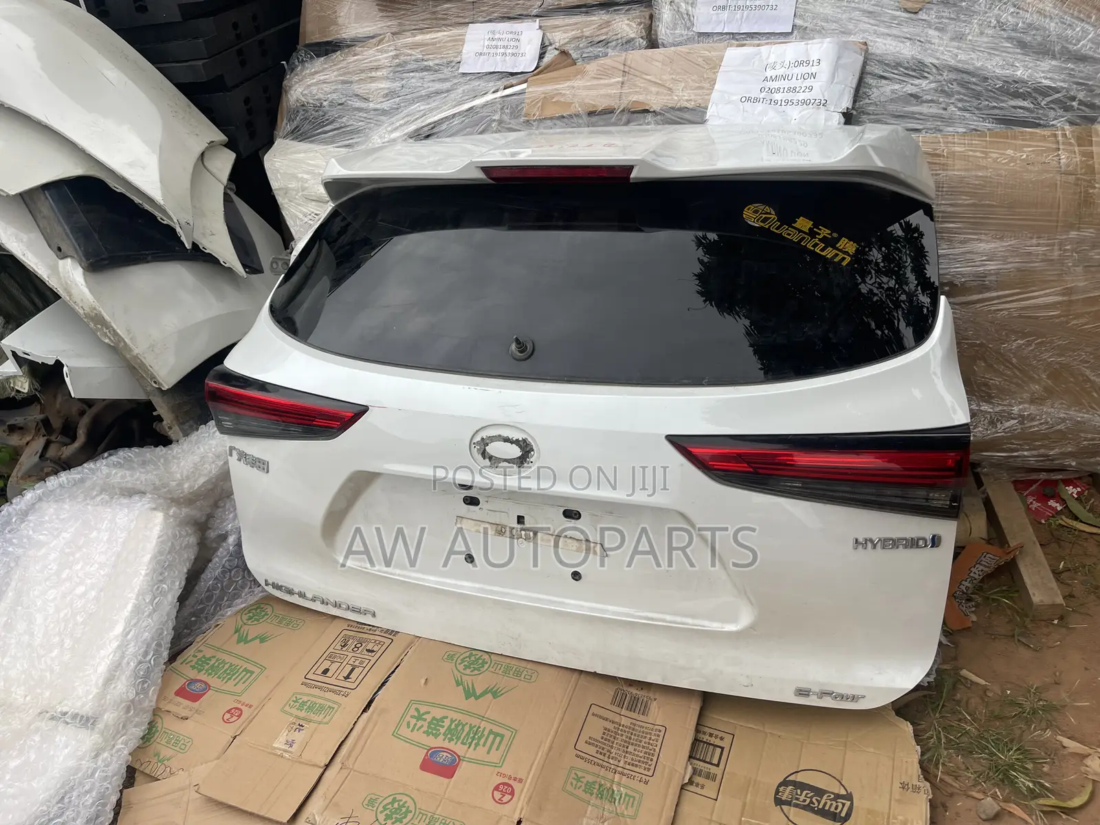 Toyota Highlander 2020-2025 Tailgate\boot Complete