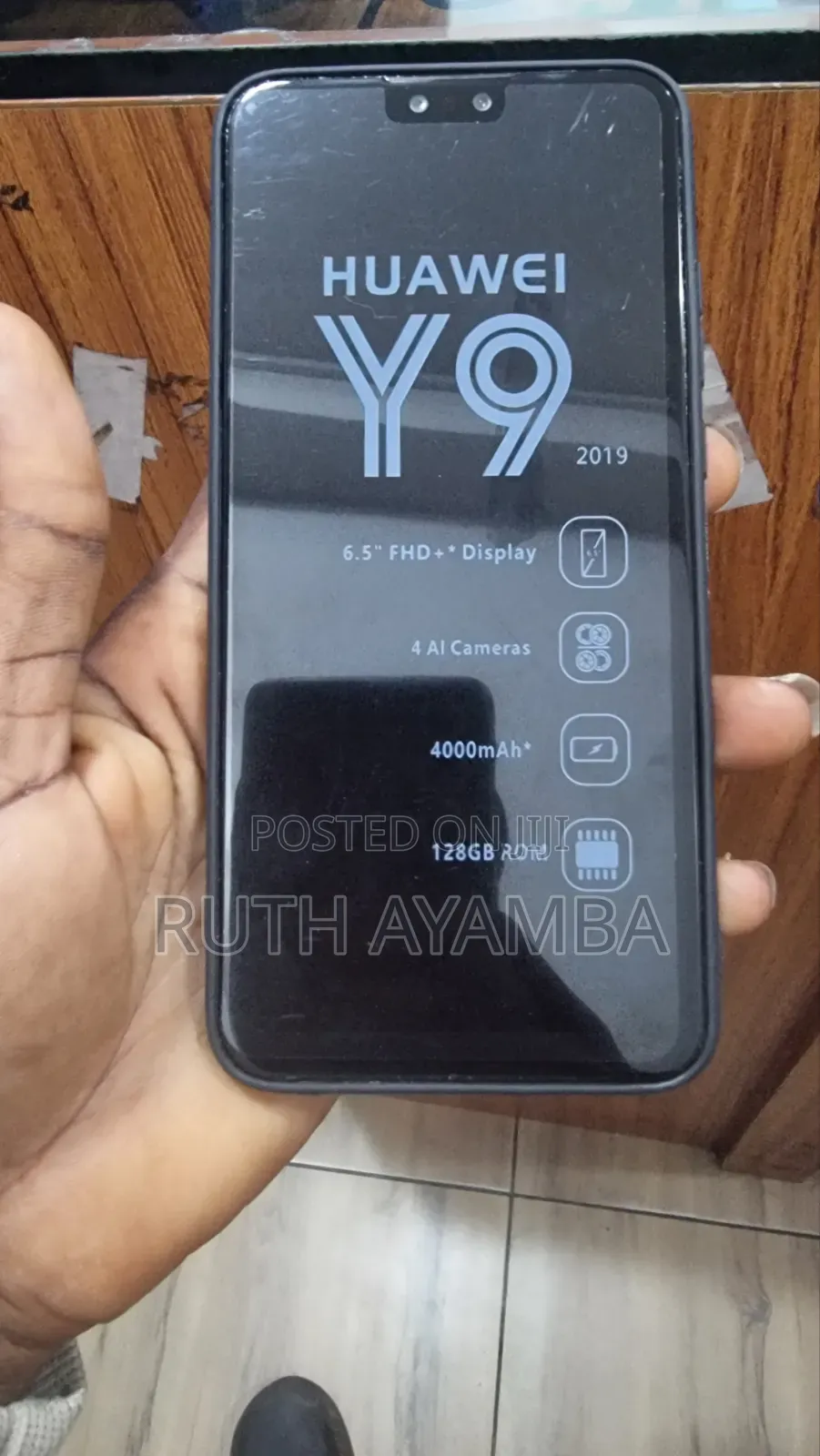 New Huawei Y9 128 GB Black