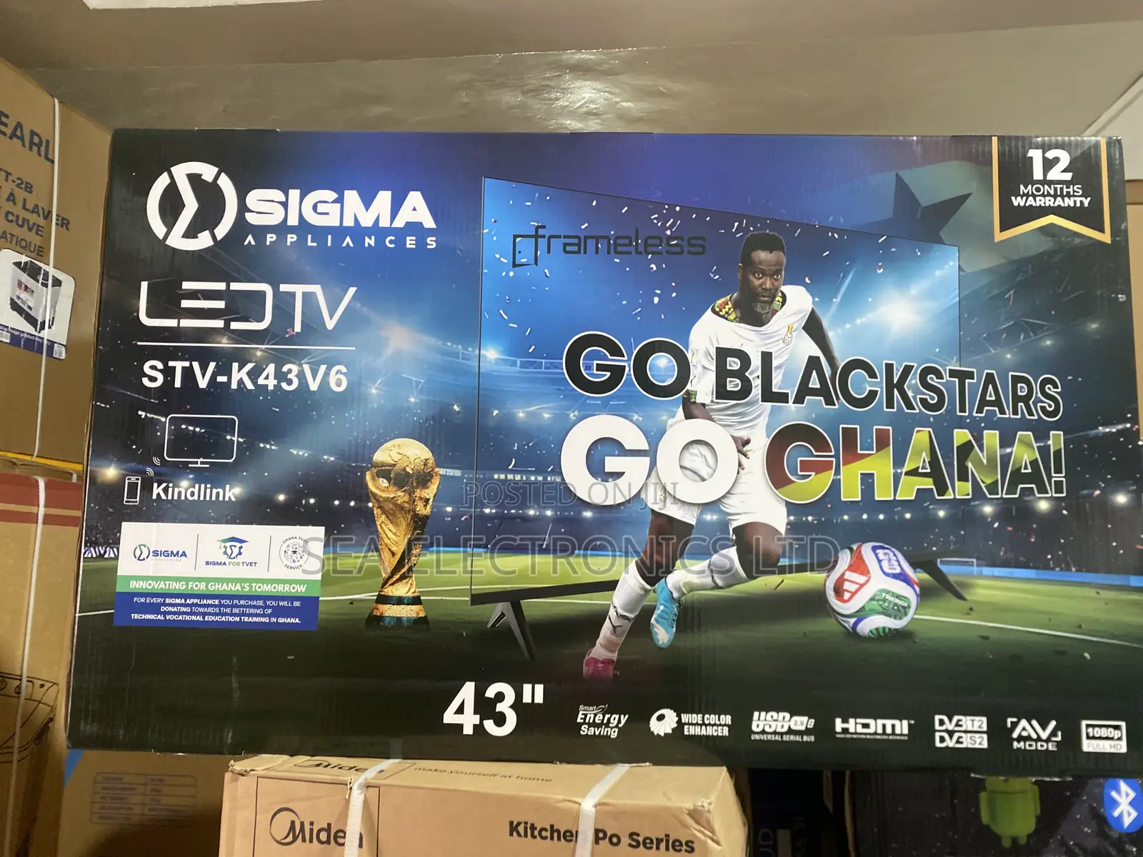 Sigma SIG-K43V6 43′′ FHD Digital Frameless Satellite TV