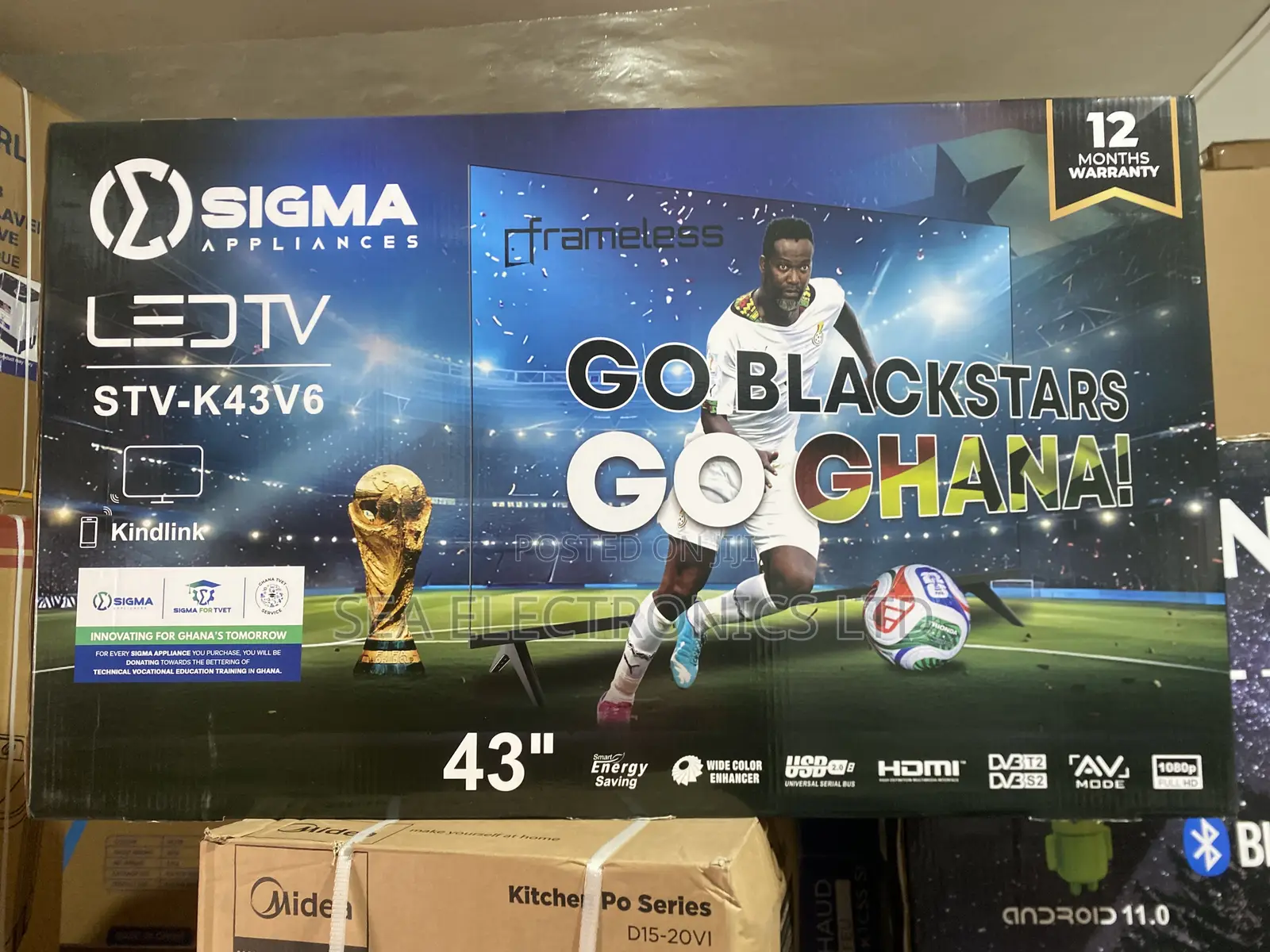 Sigma SIG-K43V6 43′′ FHD Digital Frameless Satellite TV