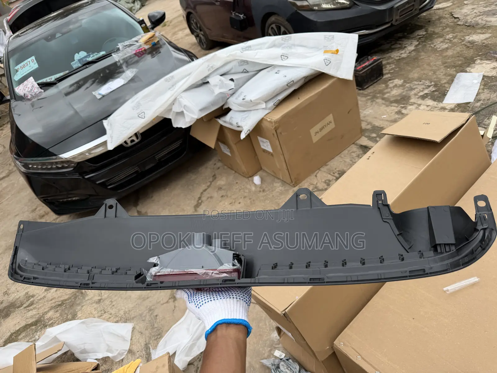 Honda Civic 2014 - 2015 Back Bumper Trim With Light