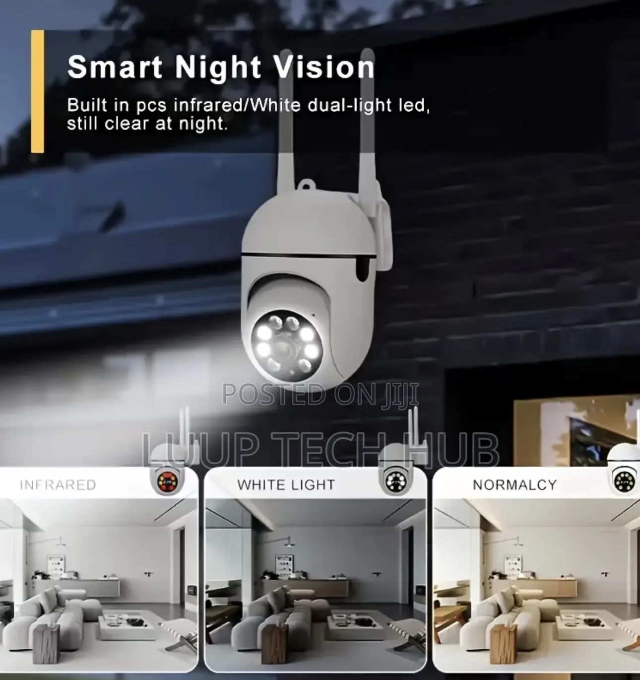 High Definition Ai WiFi CCTV Camera With Night Vision, Motion Sensor