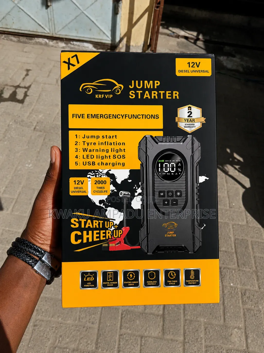12V 2000A 5-in-1 Diesel Universal Jump Starter