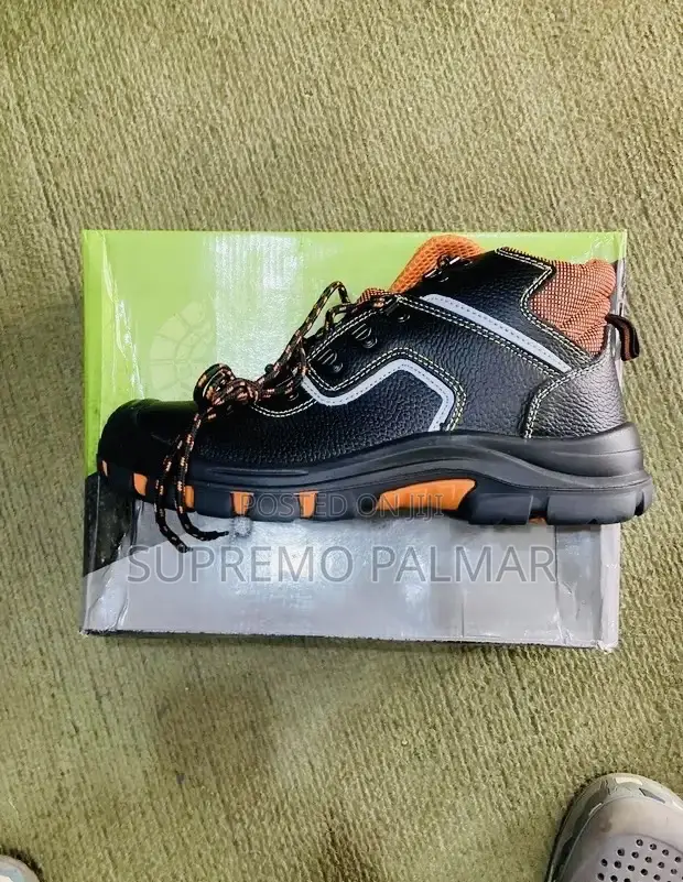 Emporo Leather Safety Boots – Steel Toe Industrial Work Boots