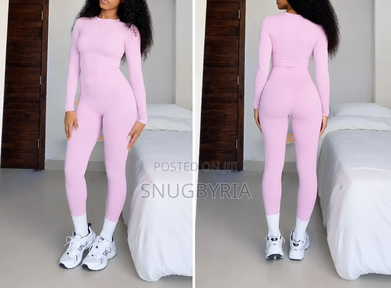Pink Spandex Gym Set