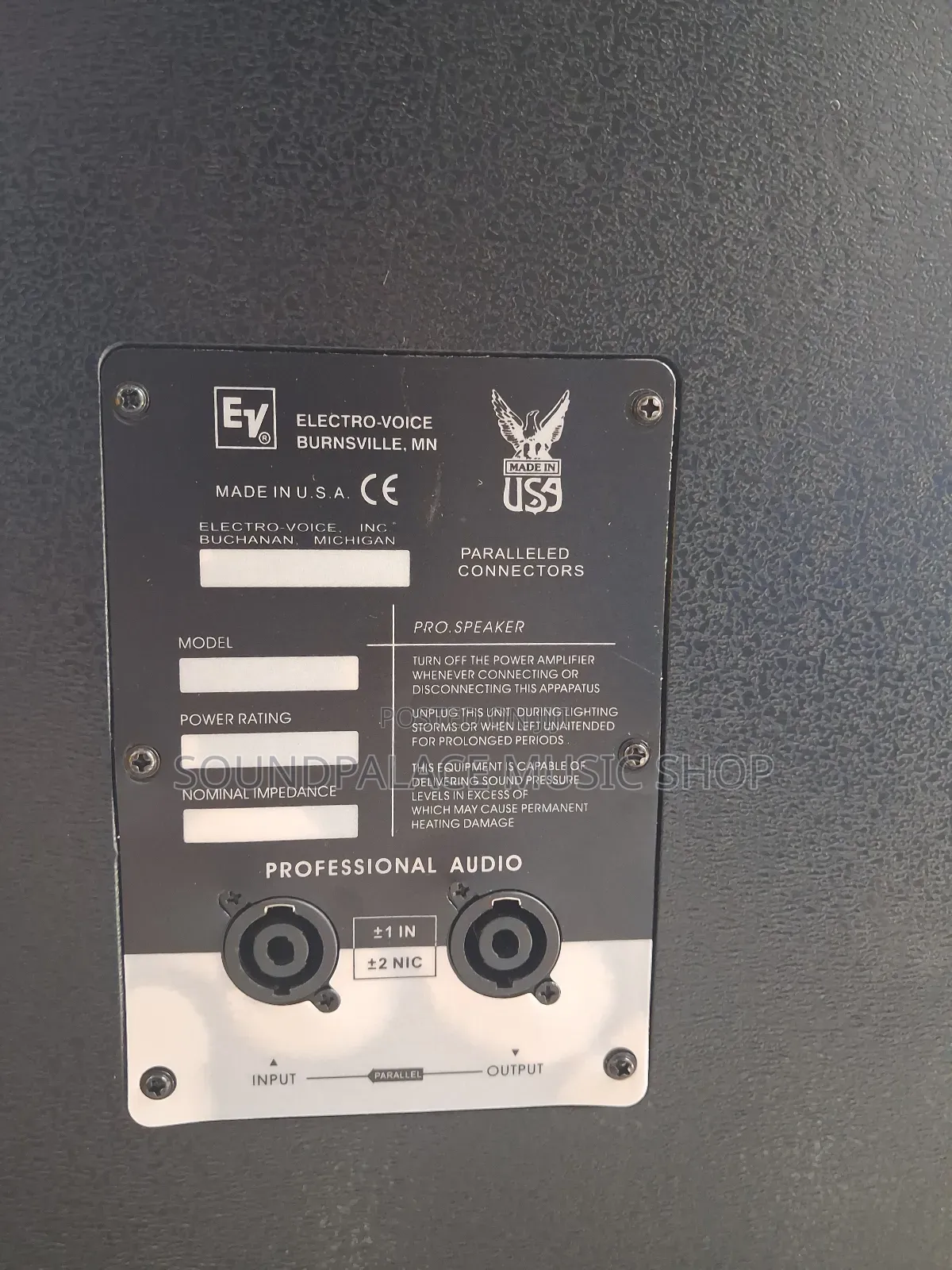 Electro-Voice (EV) 215 / 725A Style Passive Full-Range Loudspeaker.