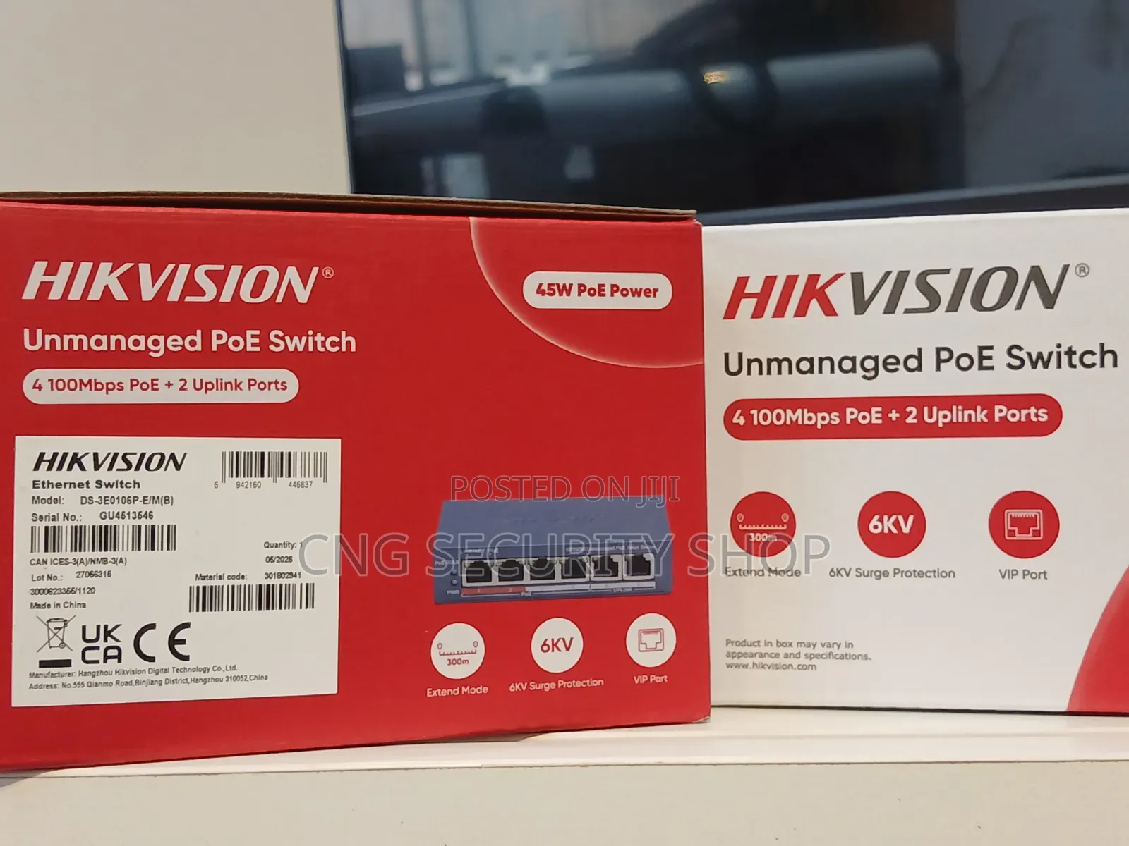 4p Unmanaged Poe Switch DS-3E0106P-E/M(B)