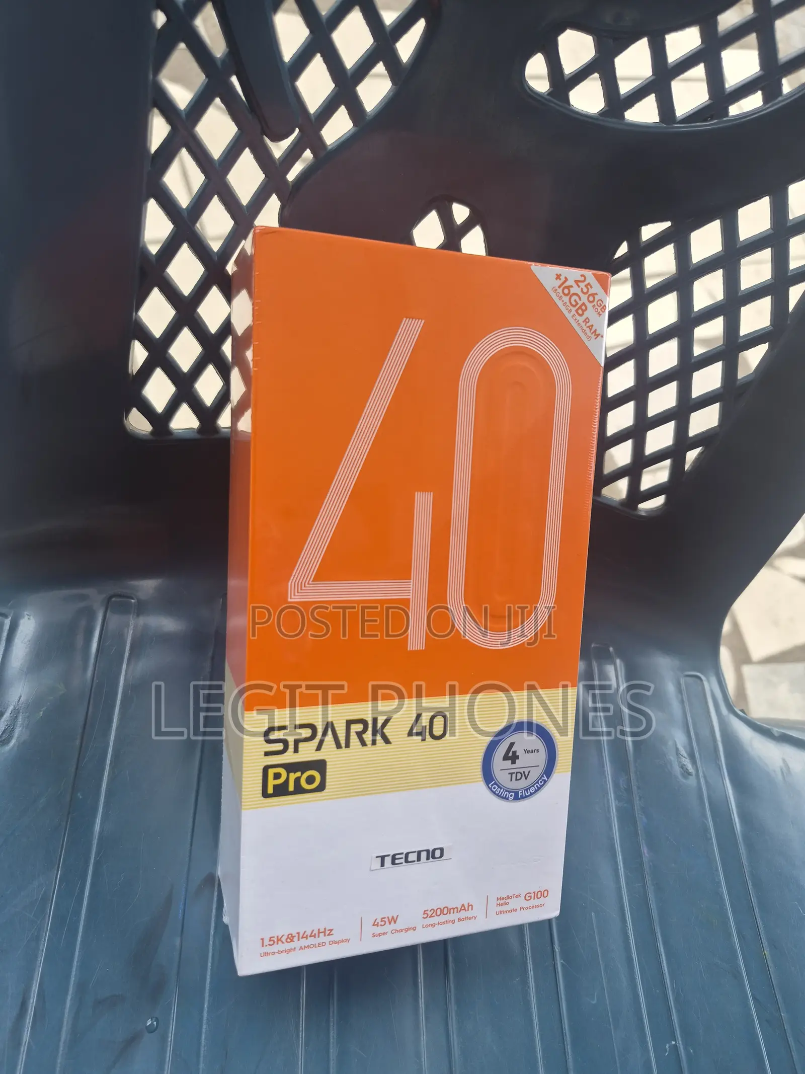 New Tecno Spark 40 Pro 256 GB Black
