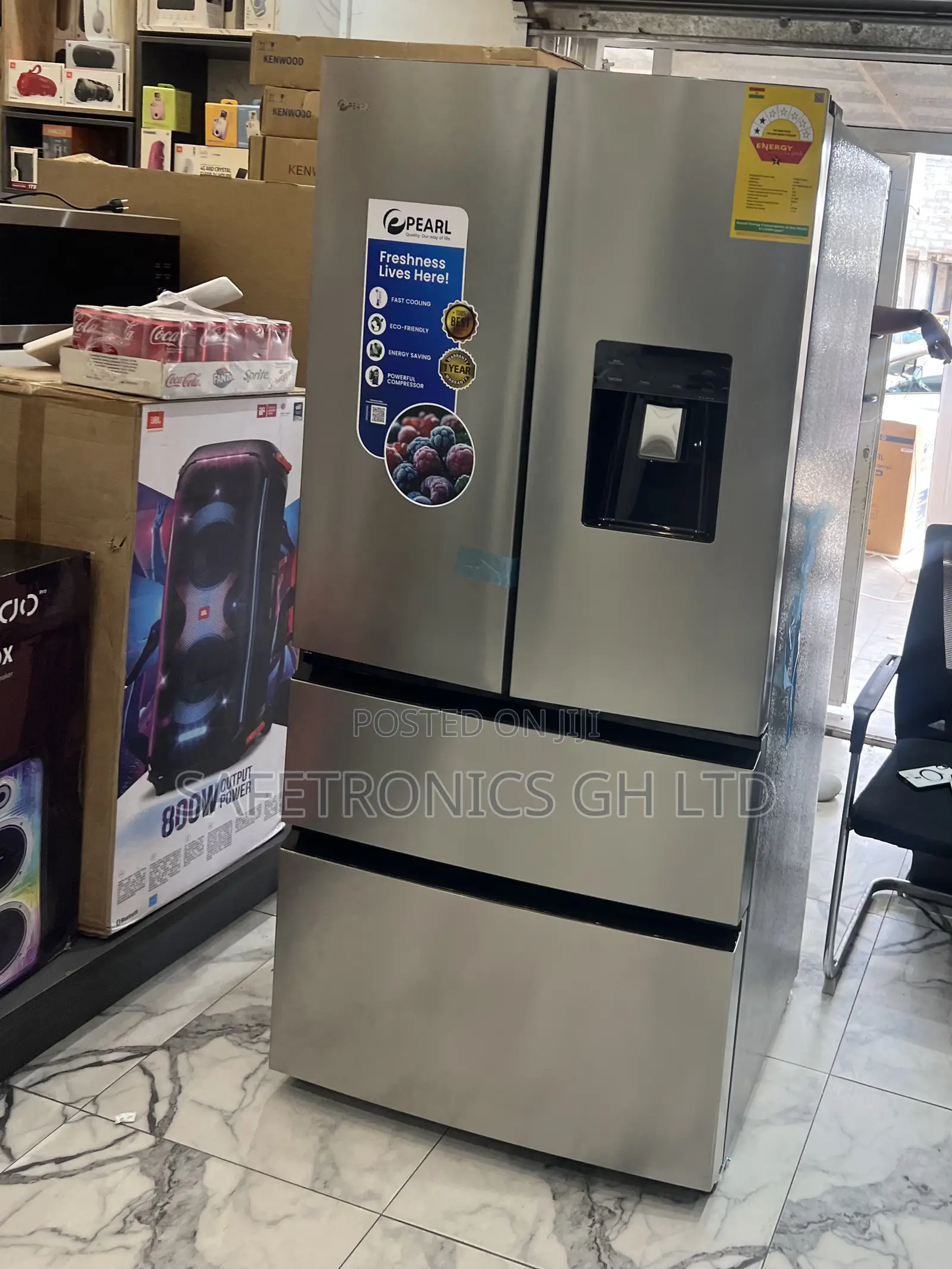 Secure PF-702MDIXWD-2B Pearl 531L 4-Door French Door Refrigerator