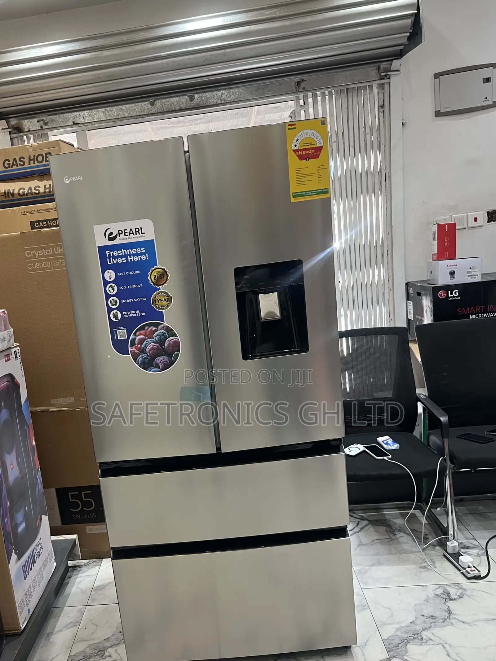 New Design PF-702MDIXWD-2B 531L 4-Door French Door Refrigerator
