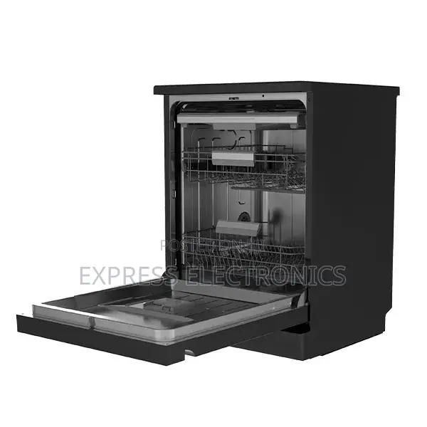 Midea 14-Plate Built-in Smart Dishwasher [Black] - WQP14-W7703L(B)—