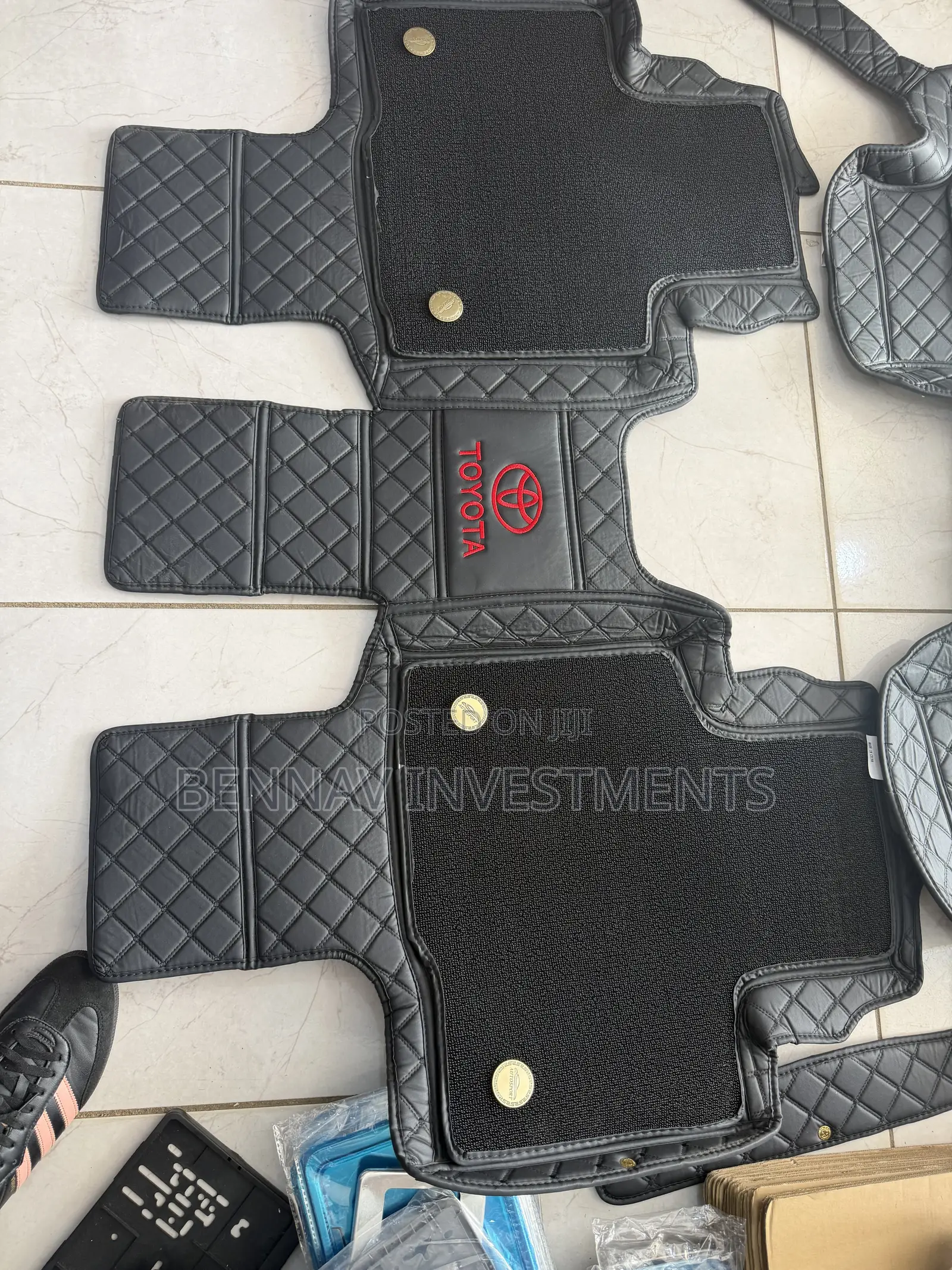 5D Premium Leather Floor Mat/Carpet for Toyota Highlander 2020 to 2024