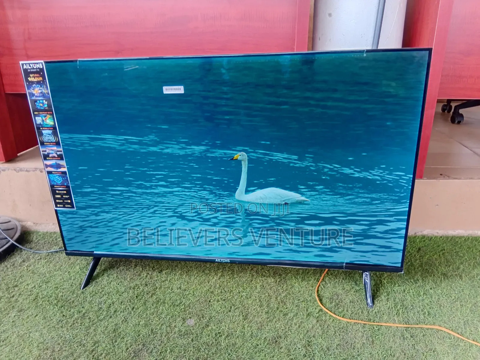ALLYONS 43-Inch Smart LED TV – Netflix, YouTube WiFi