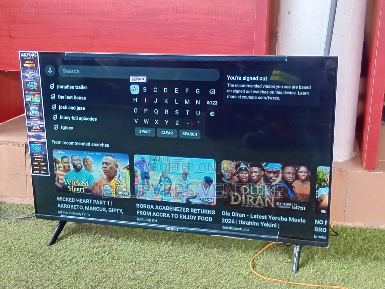 ALLYONS 43" Android Smart TV – Energy Saving Full HD