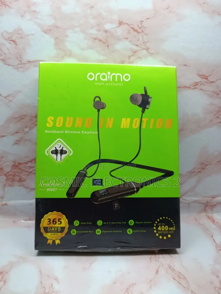 Oraimo W807 Smart Wireless Neckband Earphones