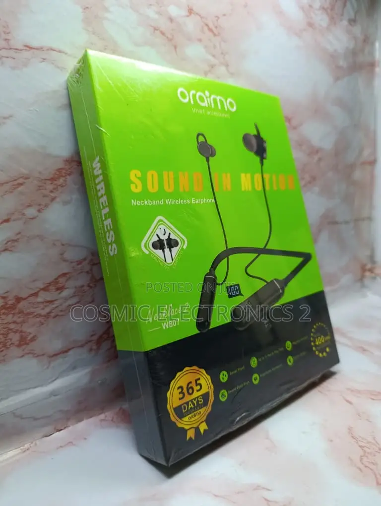 Oraimo W807 Smart Wireless Neckband Earphones
