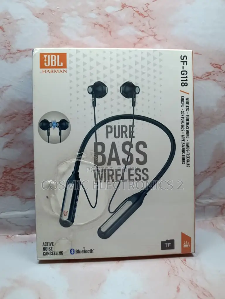 JBL SF-G118 Noise-Cancelling Neckband Earbuds