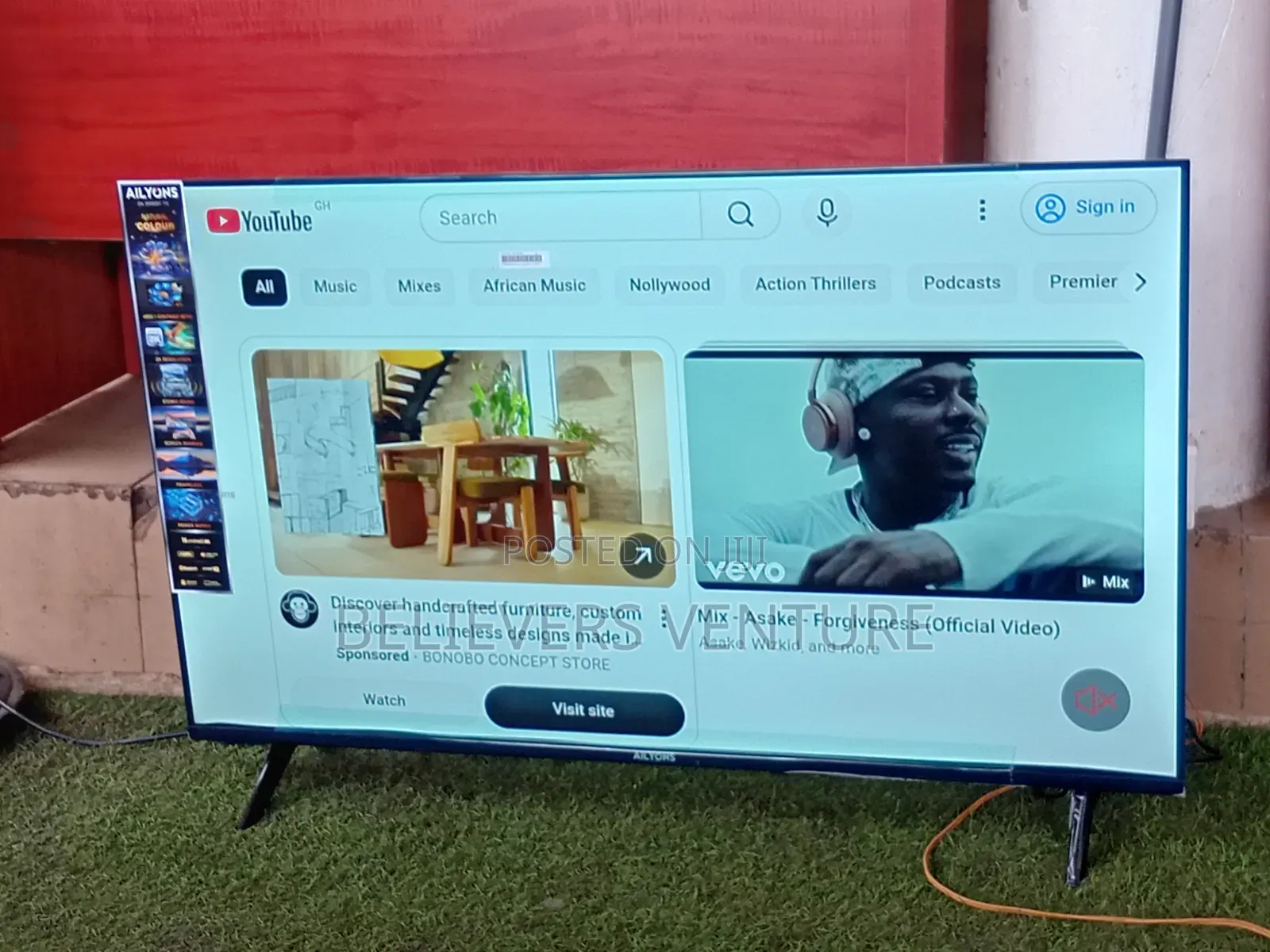ALLYONS 43" Android Smart TV – Crisp Picture, Smart
