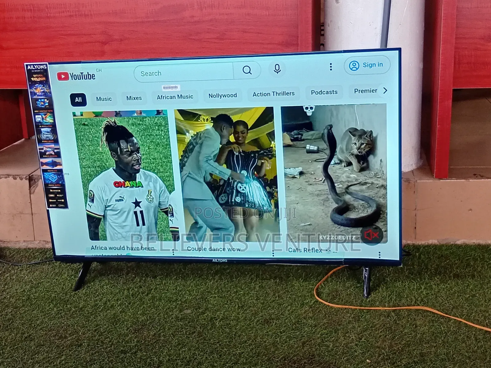 ALLYONS 43-Inch Android TV – Slim Design, Full HD