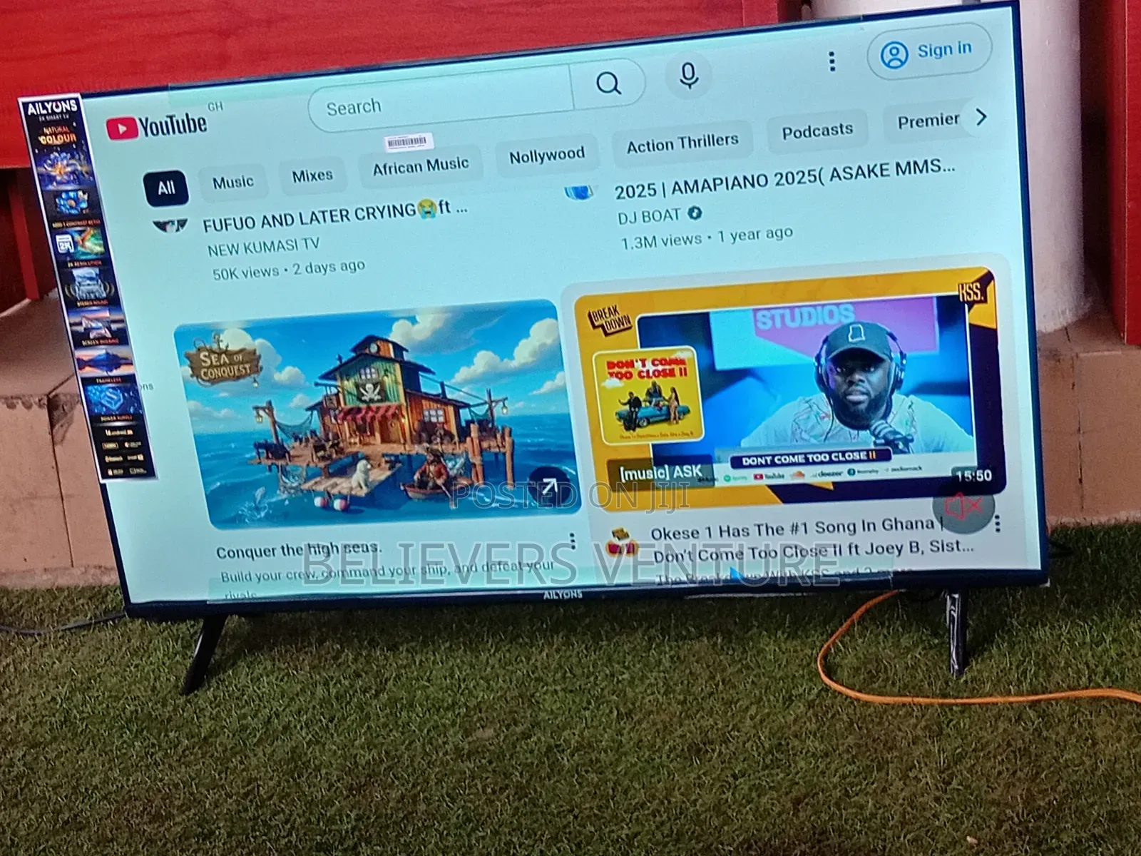 ALLYONS 43-Inch Smart LED Television – Fast Performance