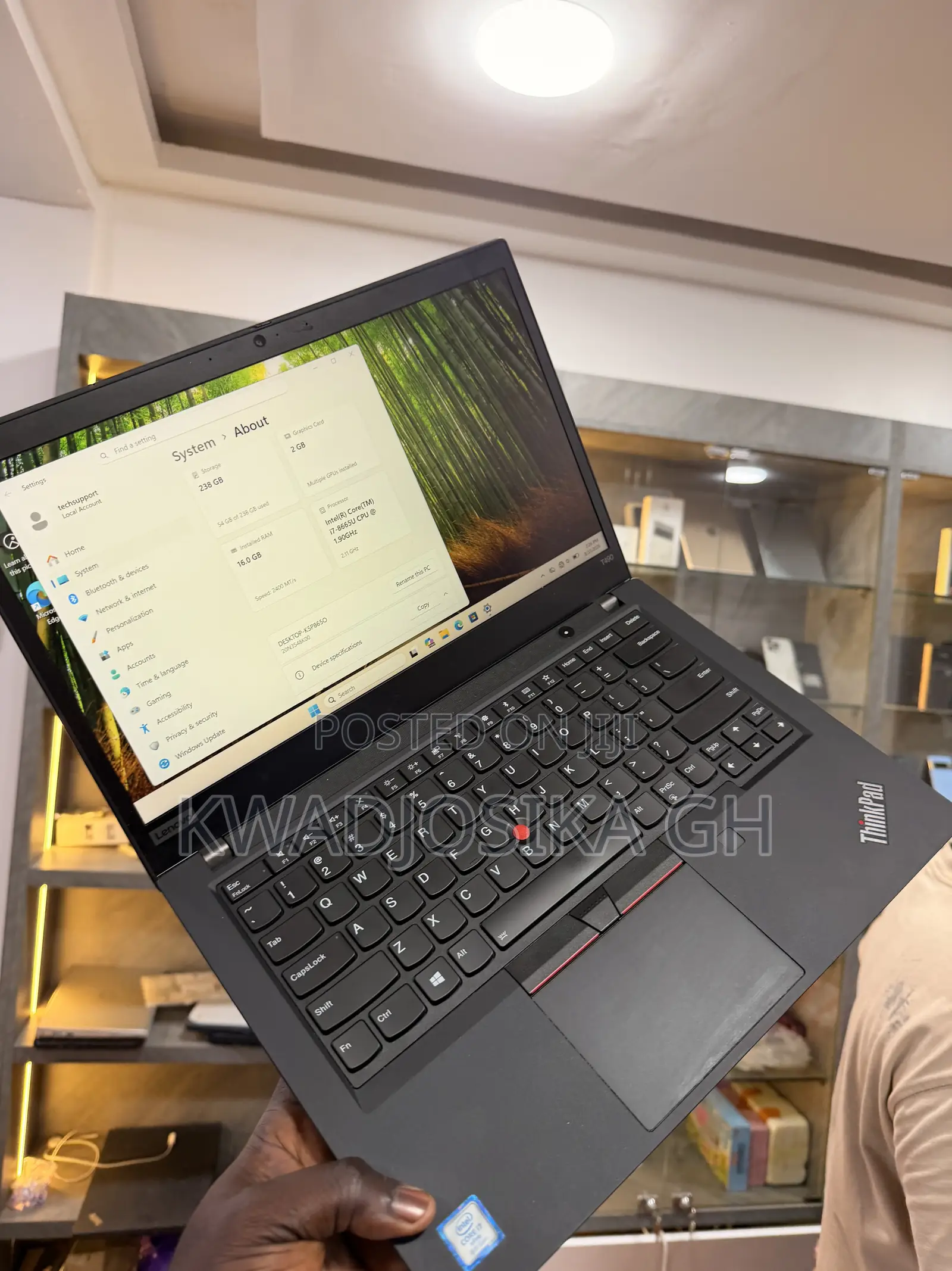 Laptop Lenovo ThinkPad T490s 16GB Intel Core i7 SSD 256GB