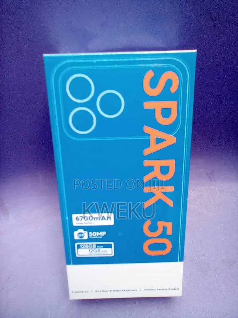 New Tecno Spark 50 128 GB Blue