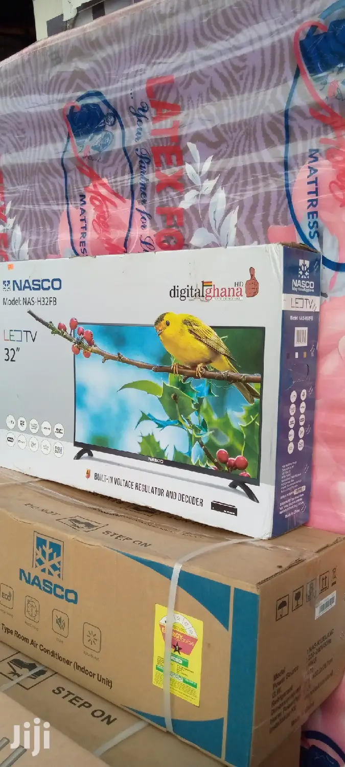 Nasco 32" Tv +Inbuilt Decoder