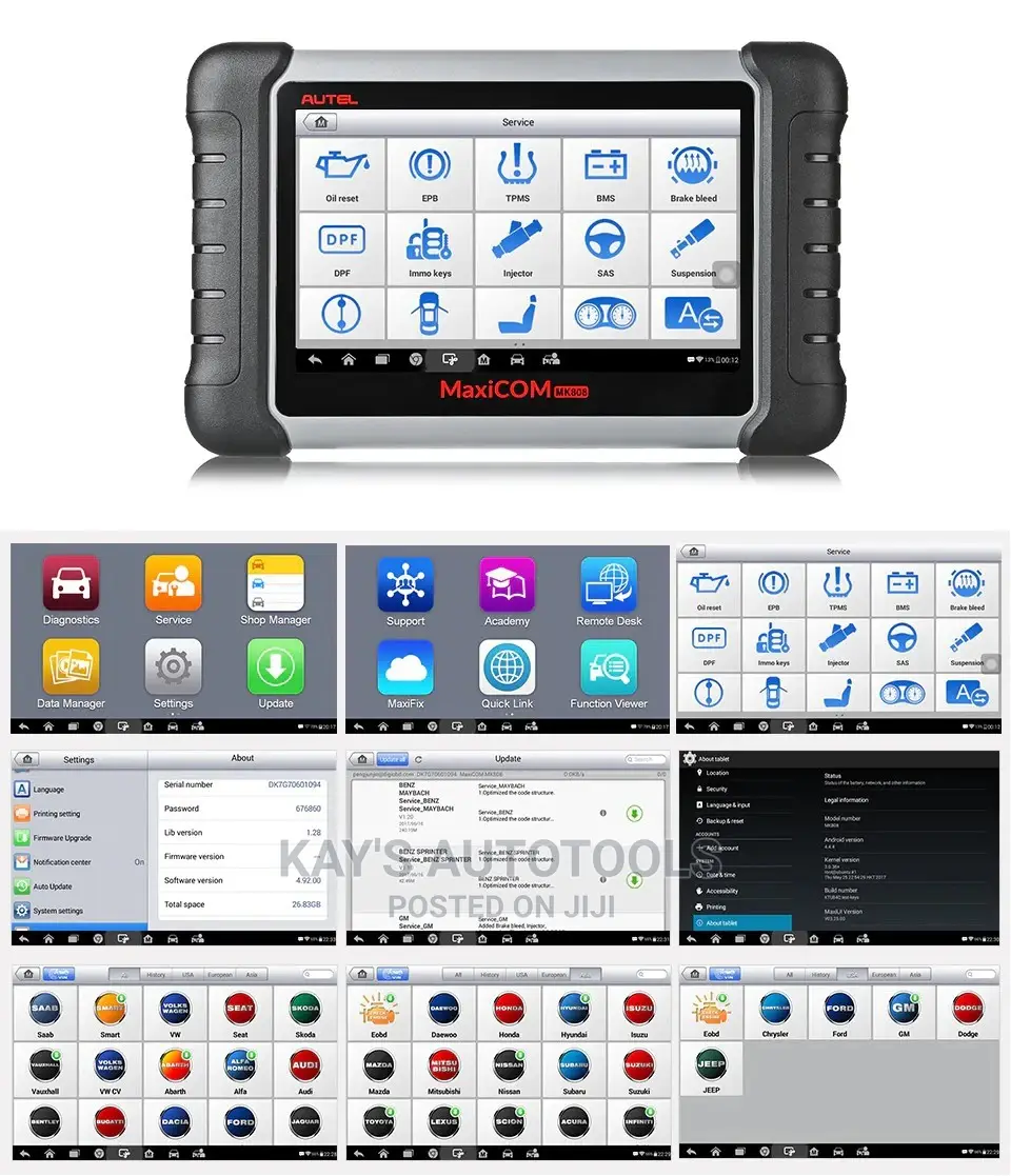 Autel Mx808s Car Diagnostics Tool 2 Years Free Updates