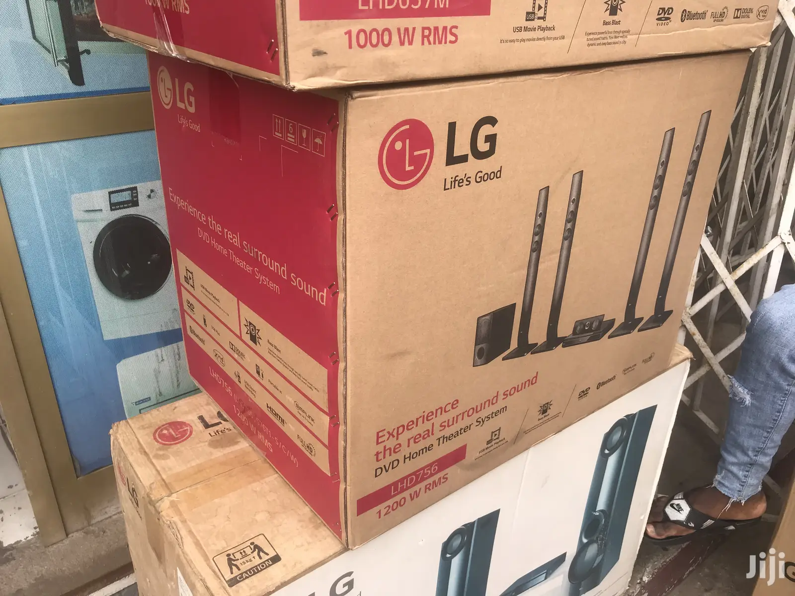 LHD756W Wireless Rear Speaker, Powerful Sound, 5.1ch, 1,200W
