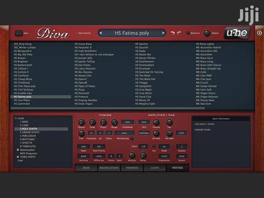 Diva Virtual Instrument VST Plugin |Analog Synthesizer