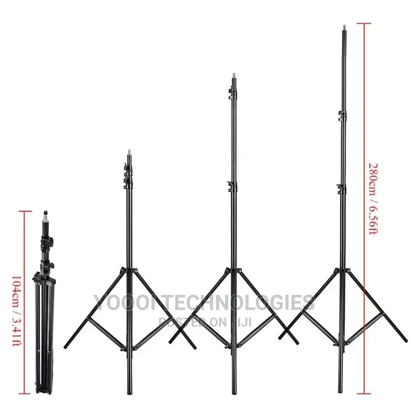 2.8m Heavy Duty Spring Cushioned Light Stand