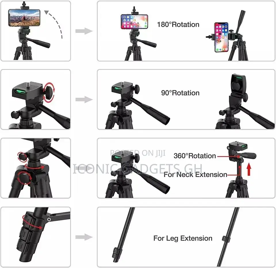 Professional Extendable Tripod Stands With Remote Sensors..