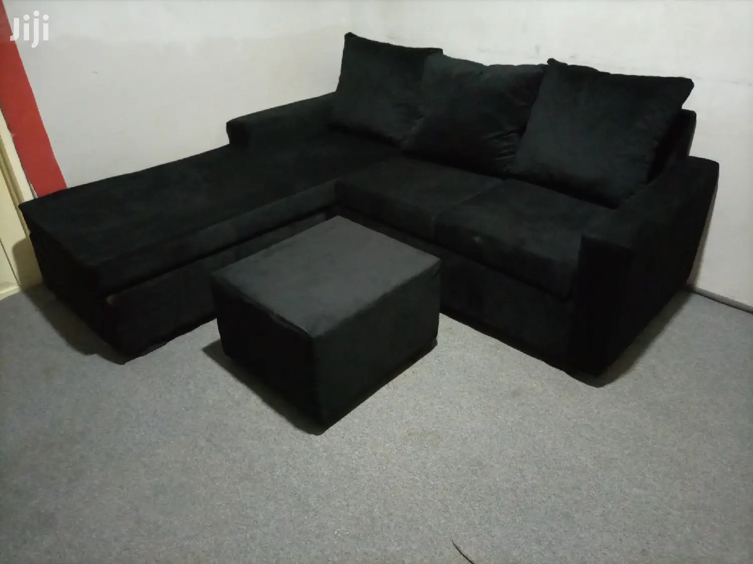 Black Lshape.Free Delivery