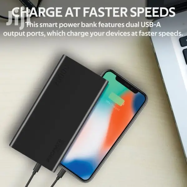 Promate Bolt-20 Compact Smart Charging Power Bank+USB Output