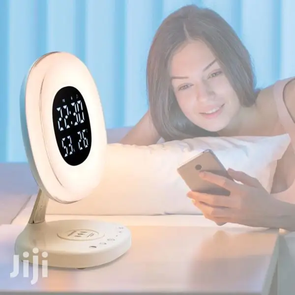 Promate Aurarise Clock,6 Color LED+Wireless Charging Station