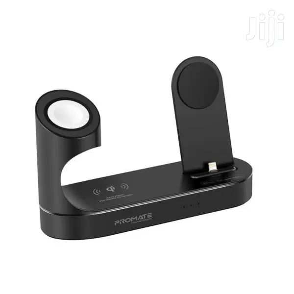 Promate Powerstate All-In-1 Wireless Charging Dock(Black)
