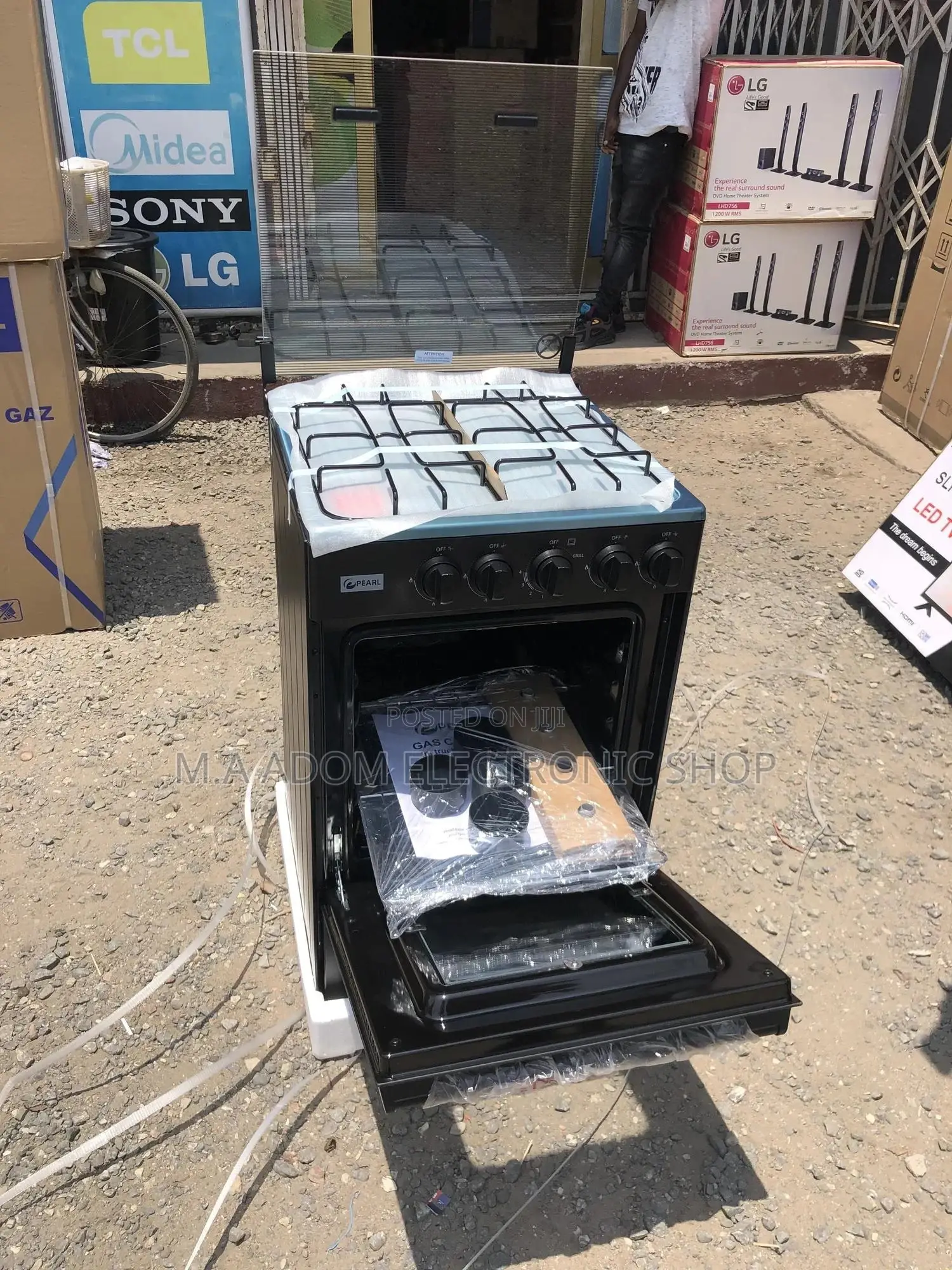 Pearl 4 Burner Gas Cooker With Oven And Grill