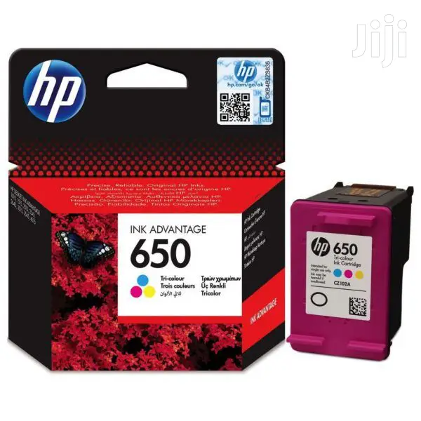 HP 650 Tri-color Ink Cartridge (CZ102A)